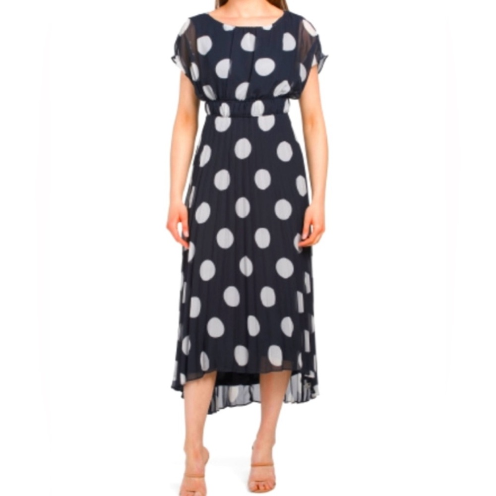 Taylor Black and White High Low Dress